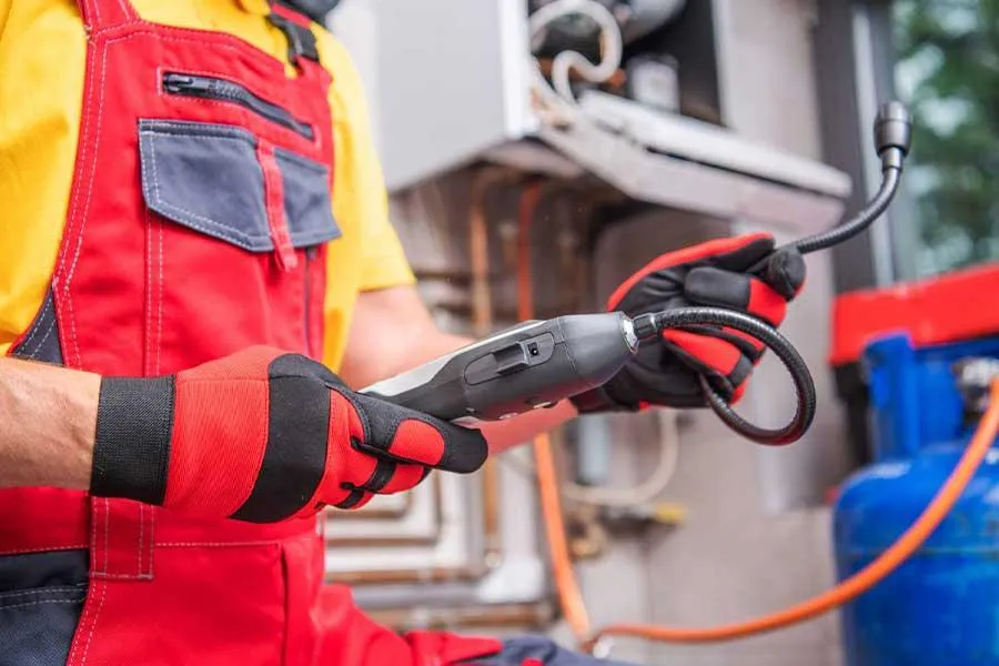 Gas line inspection and repair